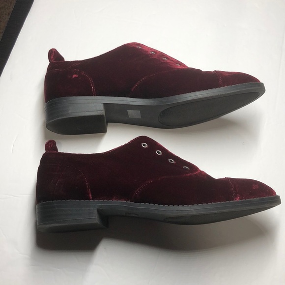 Shoe Cult by Nasty Gal maroon velvet shoes size 6 - Picture 5 of 8